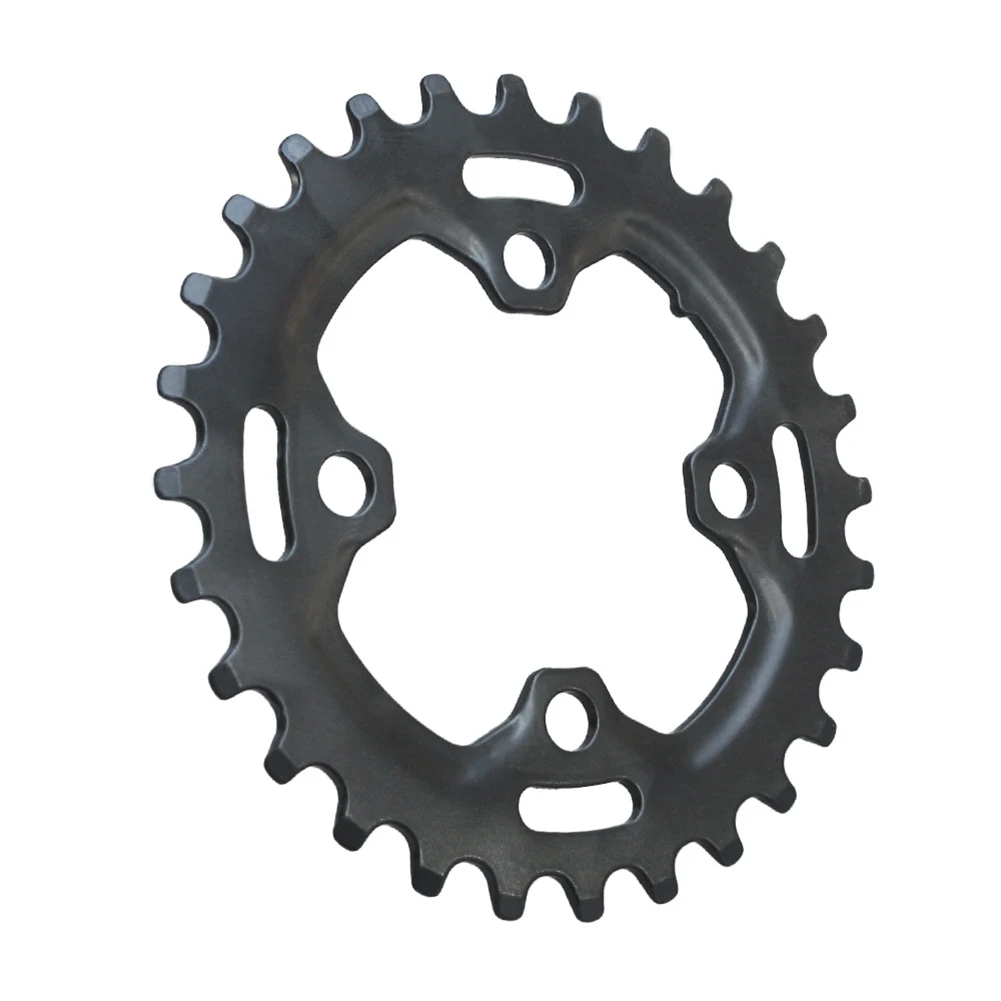 

28T Bicycle Sprocket Chain Link Repair Parts 64BCD Black Narrow Tooth Mountain Bike Sprocket Crank Chain Ring Shift Kit