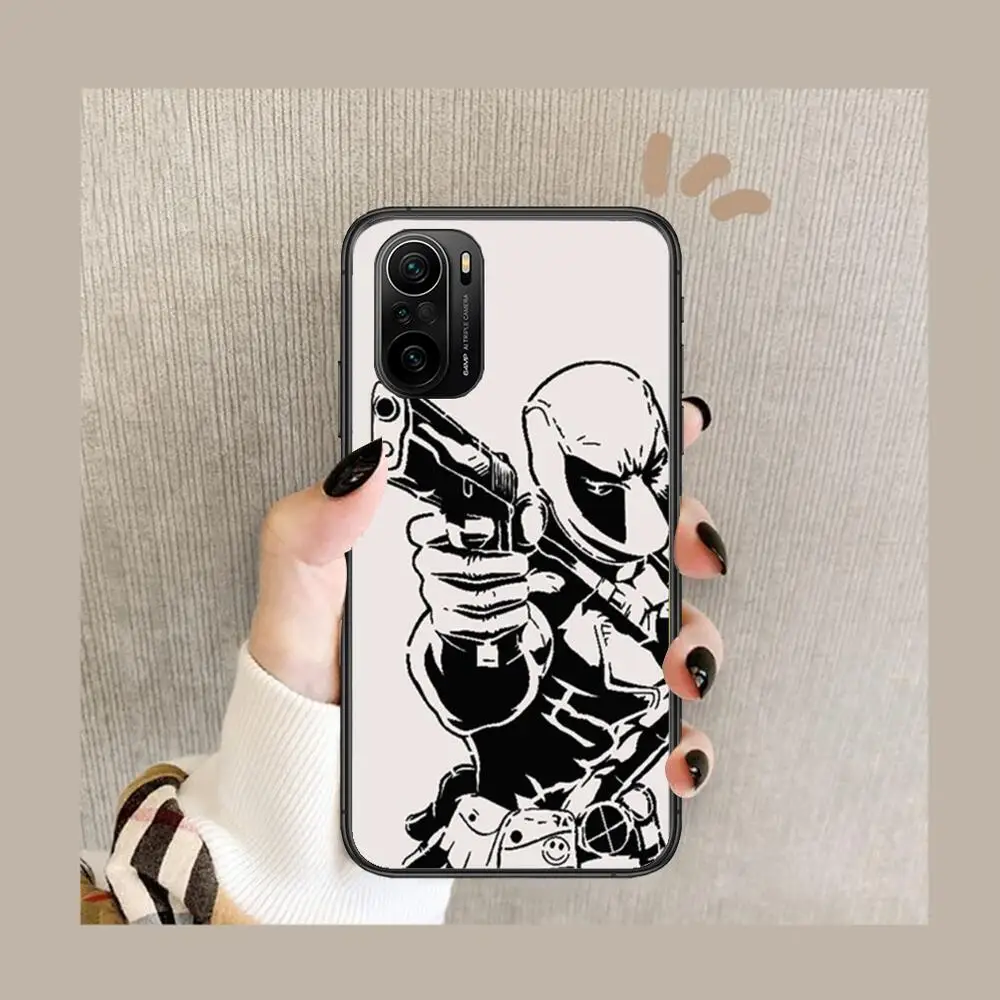 Чехол для телефона deadpool spiderman xiaomi redmi POCO F1 F2 F3 X3 Pro M3 9C 10T Lite NFC черный силиконовый