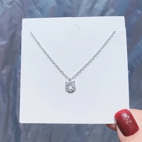 silver color geometric round pendant necklace hollow cartoon zircon necklace for fashion women jewelry romantic gift