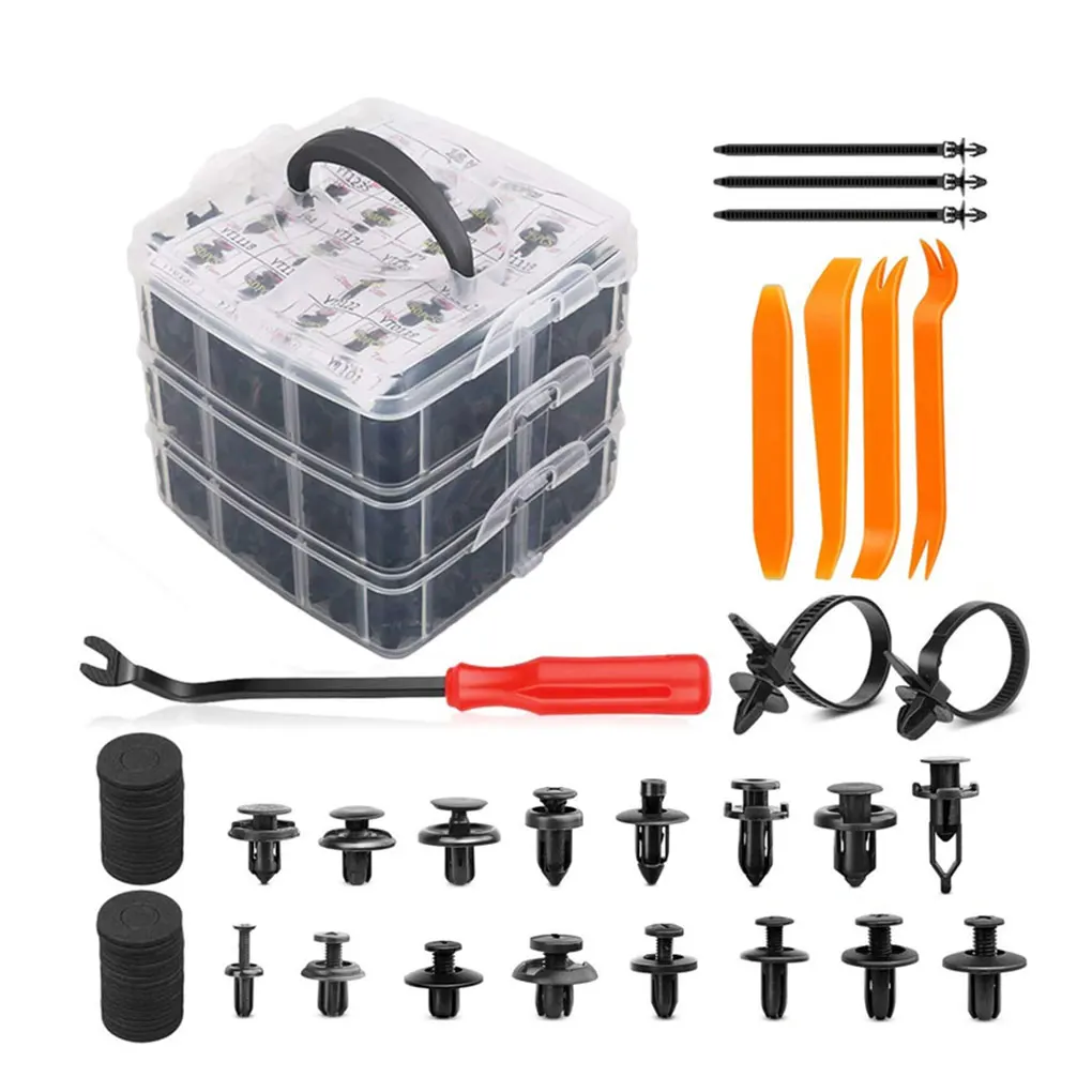 

Car Interior Retainer Clips Automobile Fender Push Pin Rivet Door Trim Panel Retainer Plastic Automobile Bumper Mixed Fasteners