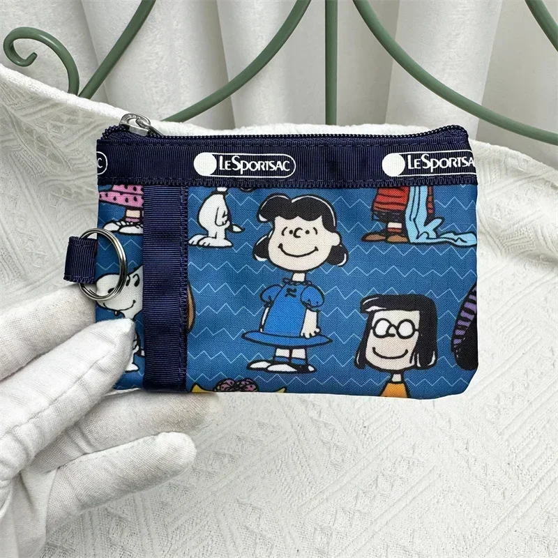 Lesportsacs Snoopy Bag 13*8 см мультфильм Hello Kitty Микки Маус ключ нулевой кошелек 2437 тканевая