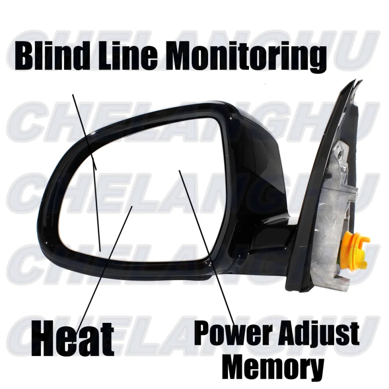 Для BMW X6 F16 2014 2015 2016 2017 2018 левая сторона 5 контактов глянцевая черная окрашенная с