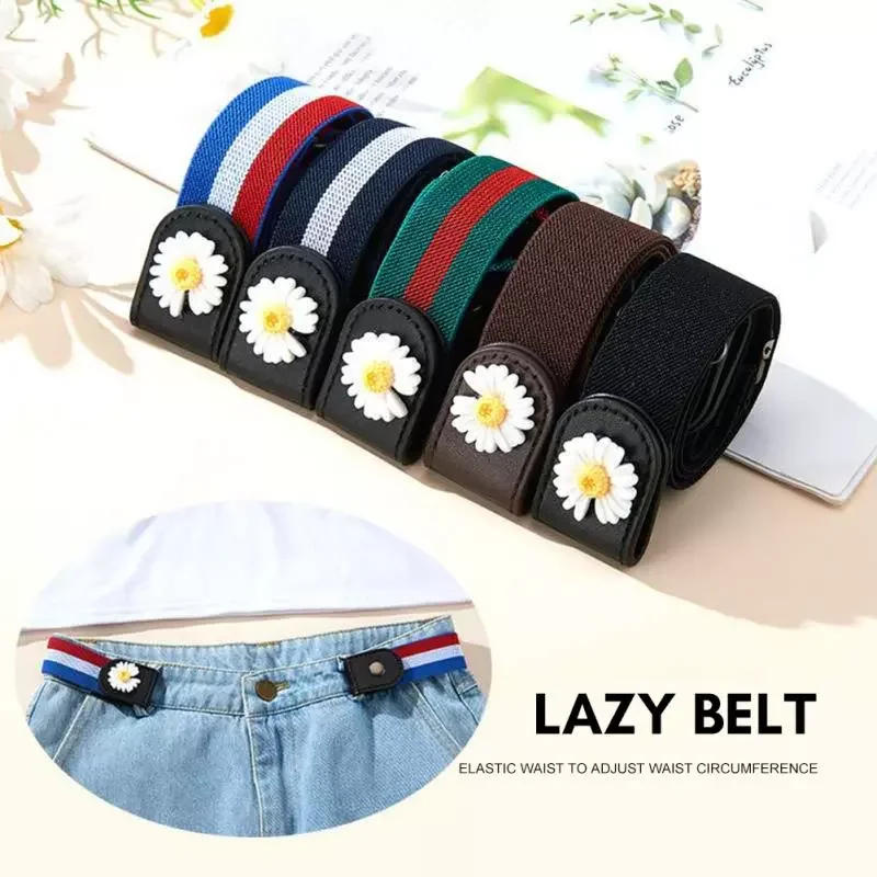 

Buckle Free Elastic Belt Waist Jeans Pants No Buckle Stretch Elastic Waist Belt Unisex Invisible Fashion Nylon Dress Decor trend