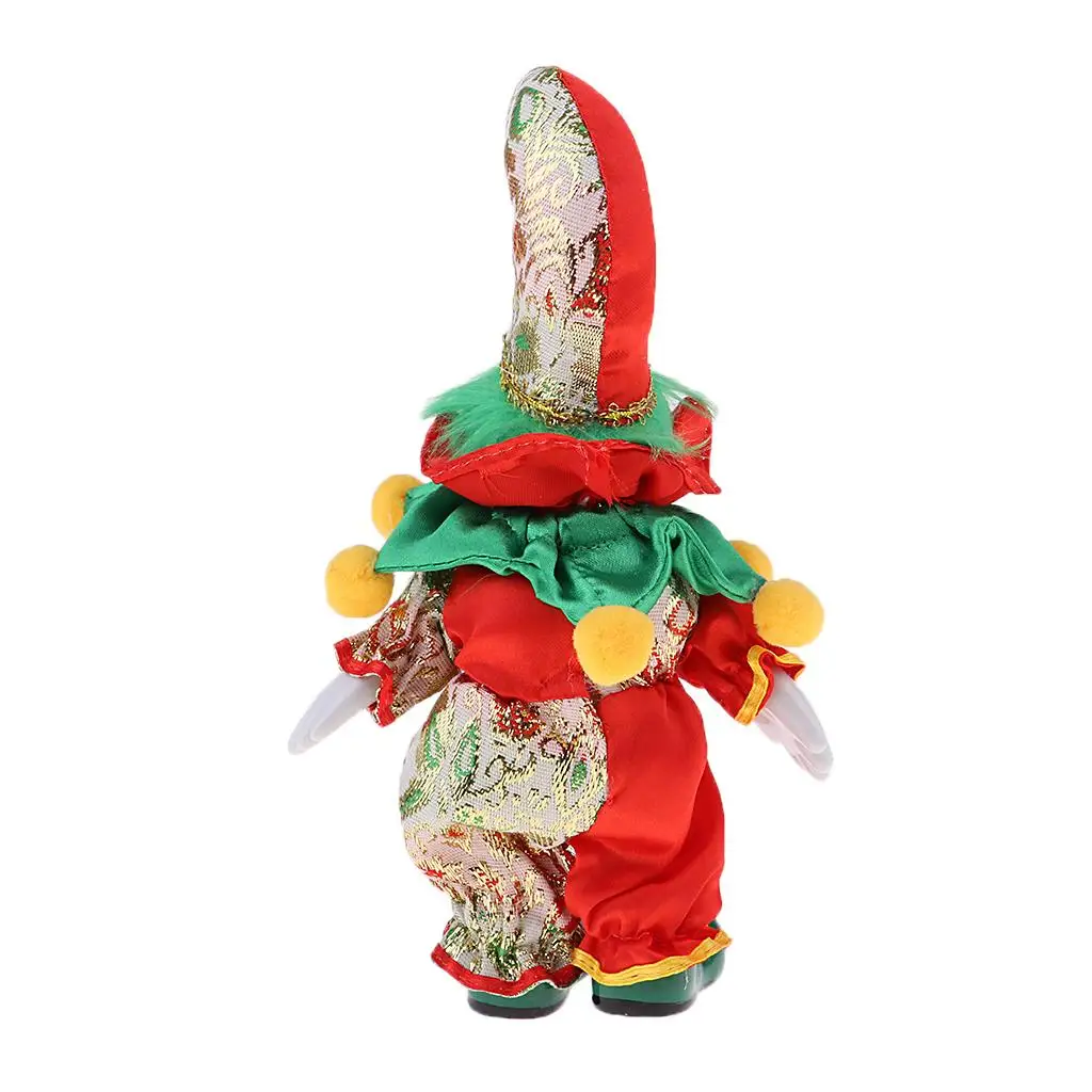 

3pcs 18cm Porcelain Clown Doll Halloween Decoration Home Table Desk