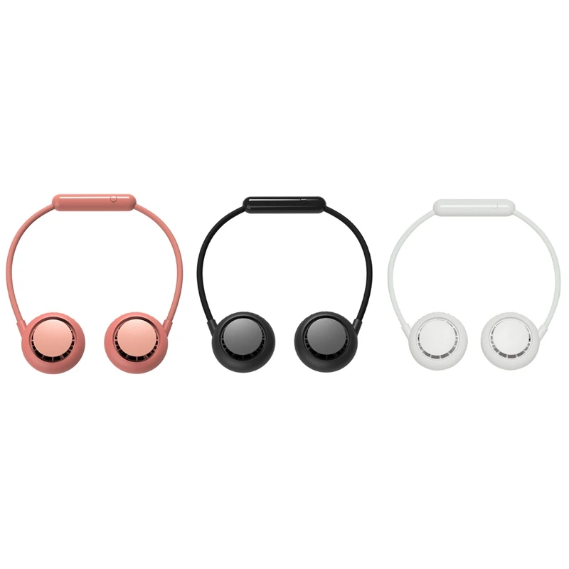 

Portable Neck Fan,Personal Mini Cooler Hanging Fan Hand Free Bladeless Fan 3 Speeds Battery Operated Wearable Silent