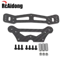 rcaidong carbon bumper support upperlower for tamiya ta05 ta05 r ta05 ifs 110 rc drift racing car chassis upgrades