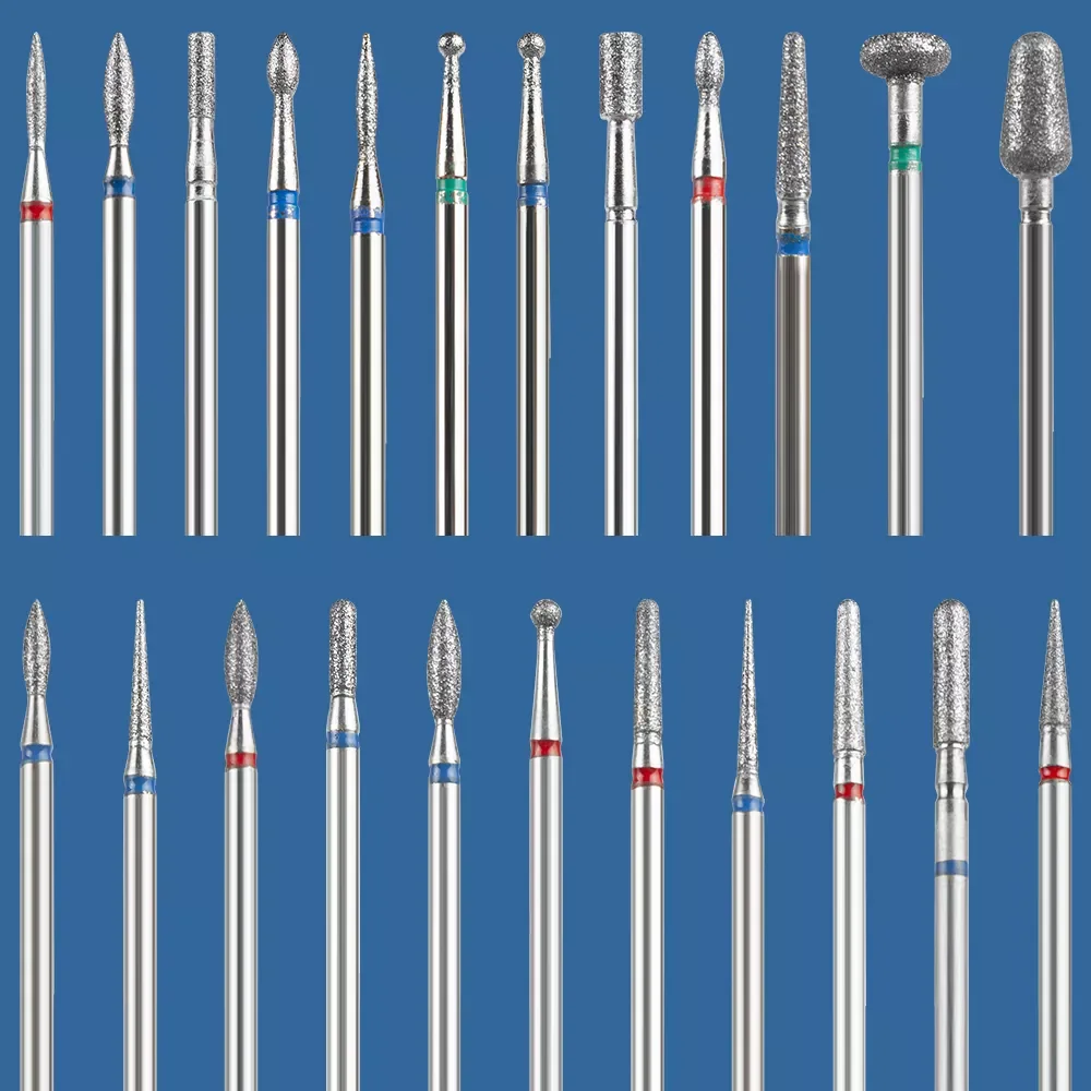 

1pc Diamond Milling Cutter for Manicure Nail Drill Bit Pedicure Cuticle Remove Clean Tool Nail File Rotary Burrs Dill Bits 3/32&