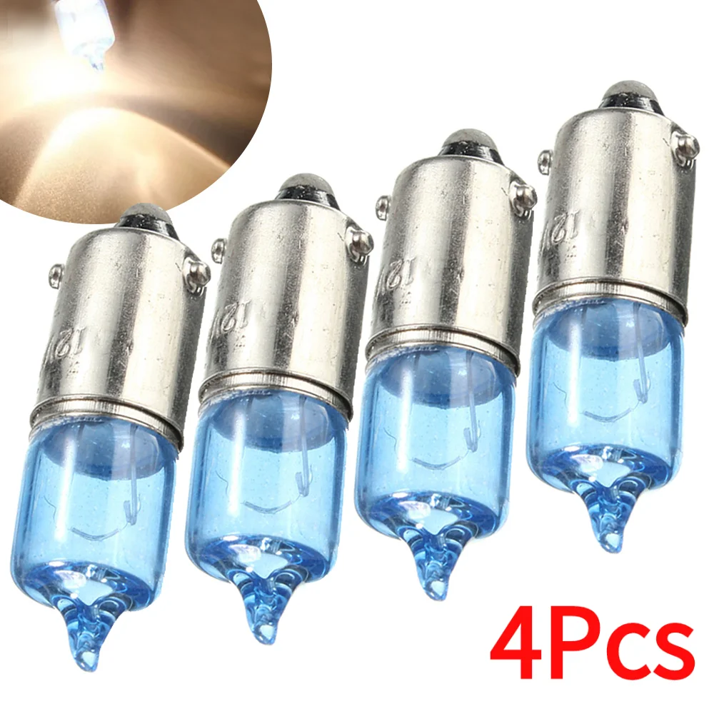 

4 шт., автомобильные ксеноновые лампы BAX9S H6W, 6 Вт, 5000 К, 12 В