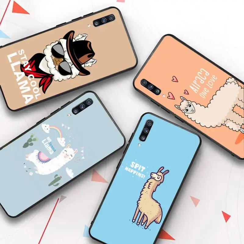 

Lama Llama Alpacas Phone Case for Samsung A51 01 50 71 21S 70 31 40 30 10 20 S E 11 91 A7 A8 2018