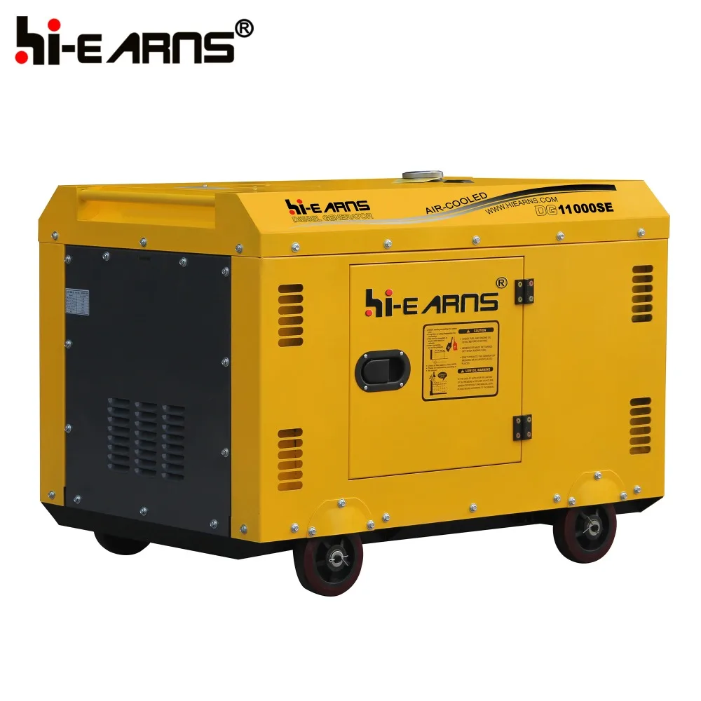 муниципаarns 8 кВт 10 кВА стабильная мощность бесшумный die-sel генератор 198 двигатель