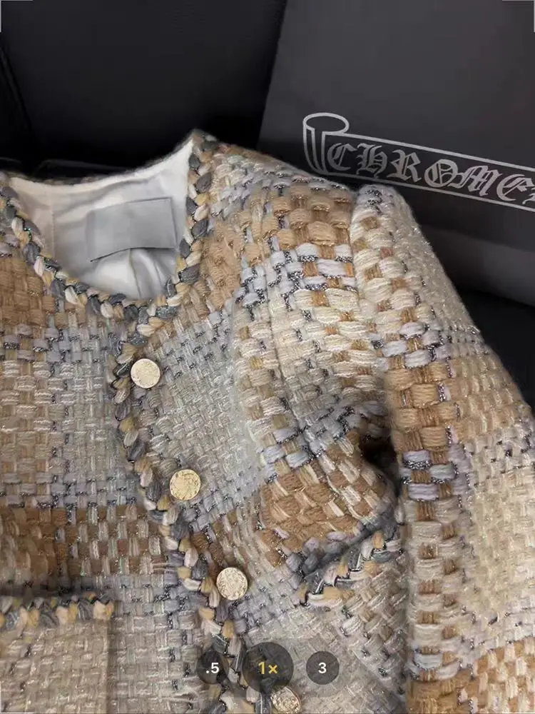 Маленькая женская куртка Rich Heiress в ароматном стиле для тяжелой промышленности