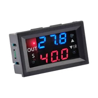 w2401 o dc 12v temperature control relay led blue and red display adjustable temperature relay switch ntc 3950 waterproof probe