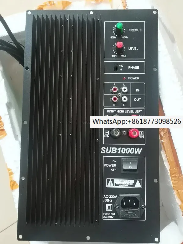 Готовая 15-дюймовая мощная домашняя панель усилителя сабвуфера высокой мощности