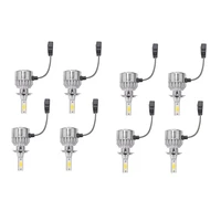 new 8pcs c6 led car headlight kit cob h7 36w 7600lm white light bulbs