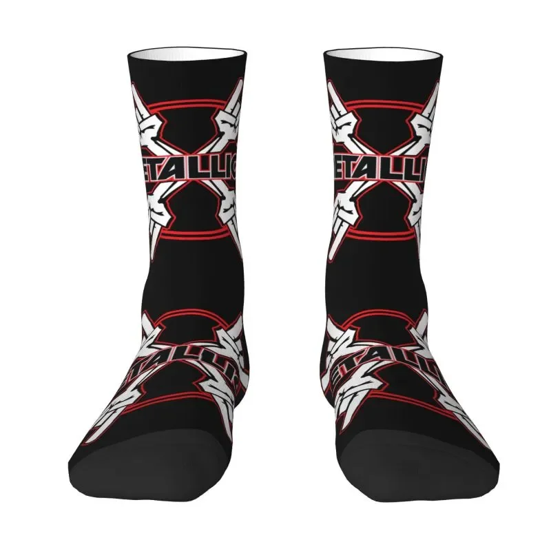 

Heavy Metal Rock Band Metallicas Men Women Crew Socks Unisex Fashion Spring Summer Autumn Winter Dress Socks