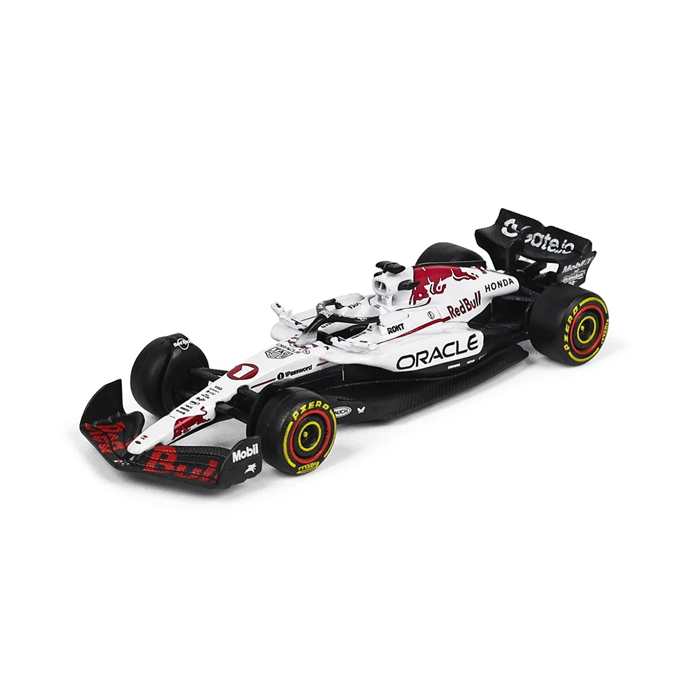Фото Bburago 1:64 Oracle Red Bull Racing 2025 F1 RB21 # 1 Верстаппен # Коллекционная модель автомобиля Yuki Tsunoda Alloy, последняя модель, 22 шт. №3