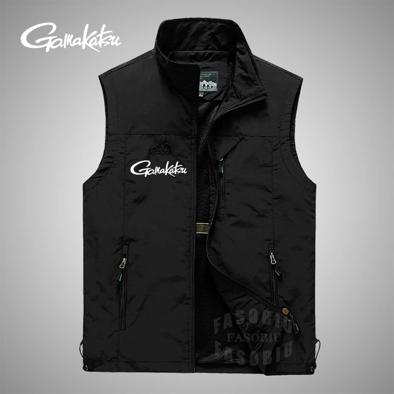 

Gamakatsu Fishing Jacket Quick-drying Mesh Vestt Multi-Pocket Mesh Vest Outdoor Fishing Clothing Multi Pocket Summer Men's Vest