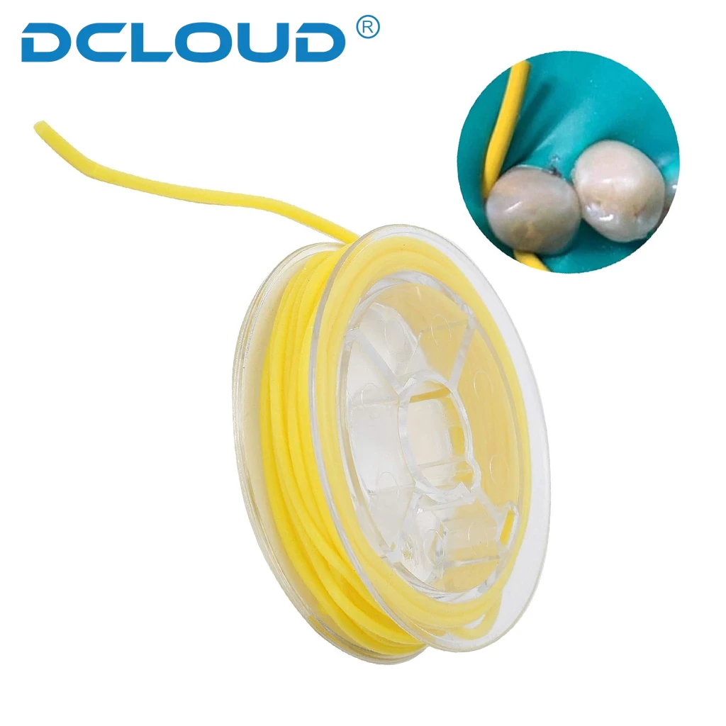 2 1 м/рулон стоматологическая резиновая плотина стабилизирующий шнур средние