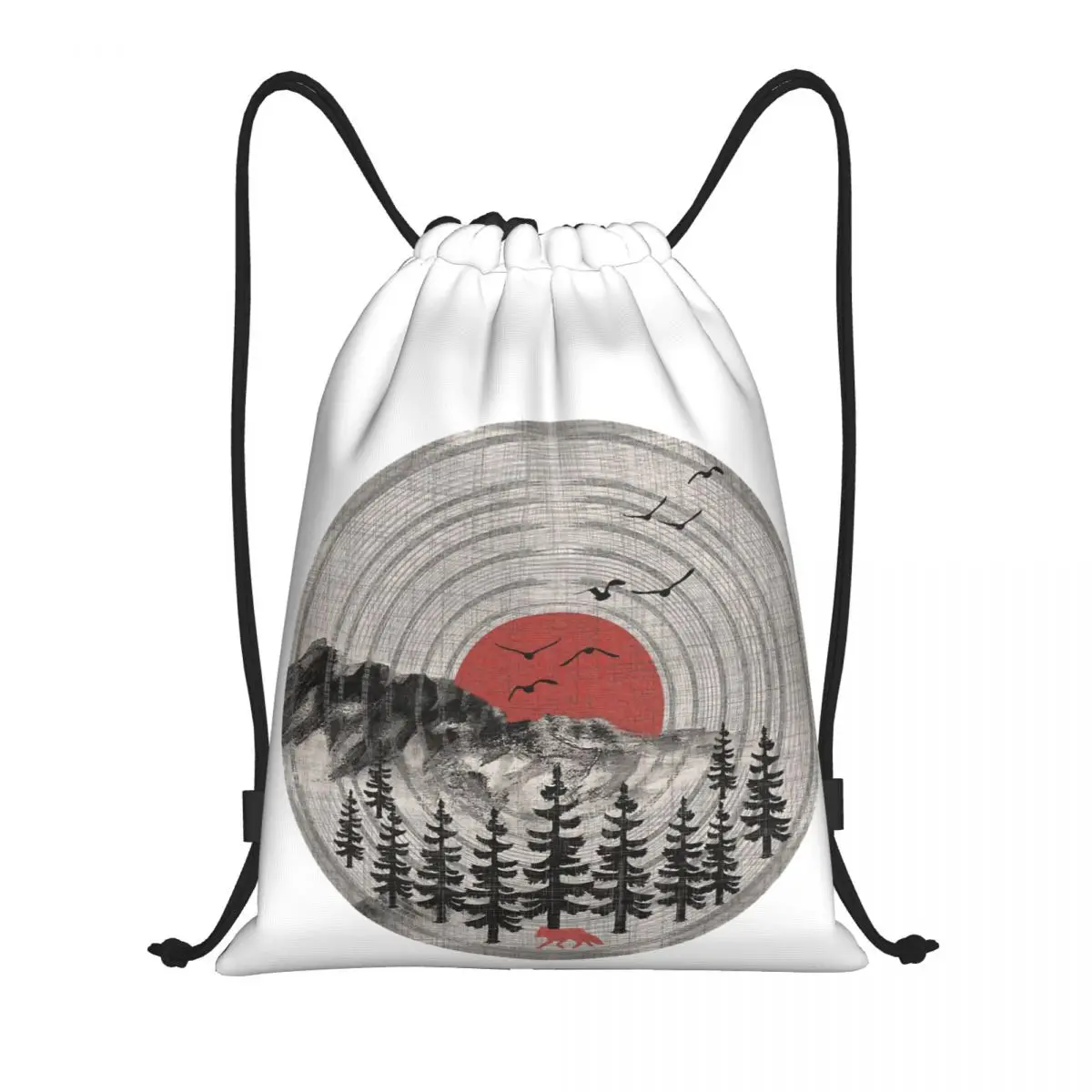 

Drawstring Bags Gym Bag Vinyl LP Music Record Sunset 27 Firm Hot Sale Backpack Field pack Korean style Large capacity Funny