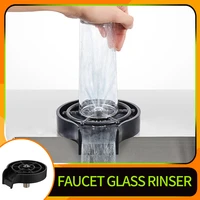 automatic cup washer faucet glass rinser for kitchen sink strong pressure faucet glass cleaner household sink accessories