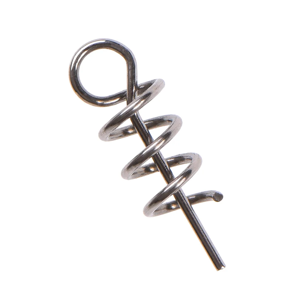 

50pcs Lure Baits Hook Premium Metal Durable Spring Fixed Lock Fishing Latch Needle Worms Crank Hook Pin for Fishing