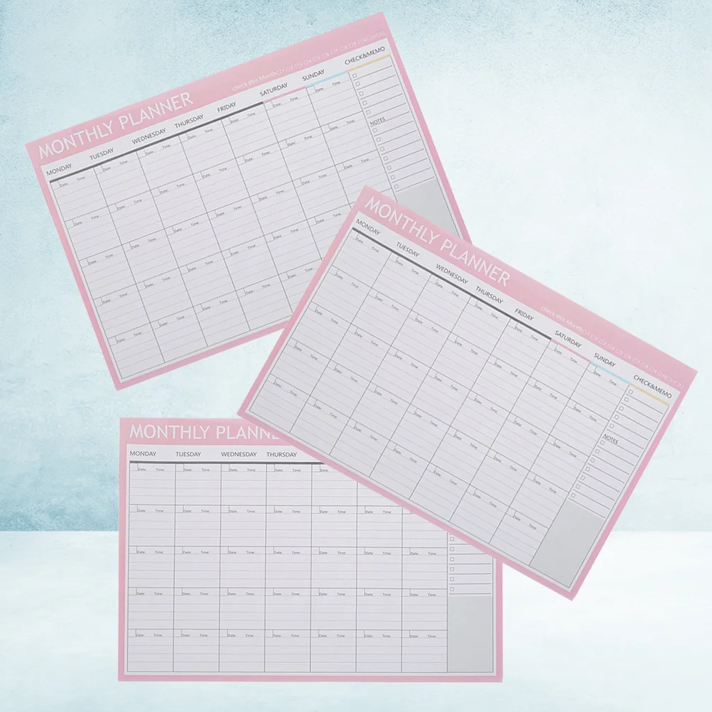 

Planner Monthly Weekly Note Daily Month Pad Desk Memo Plan Planners Organizer Calendarplanning Notepad Schedule Desktop Sheets