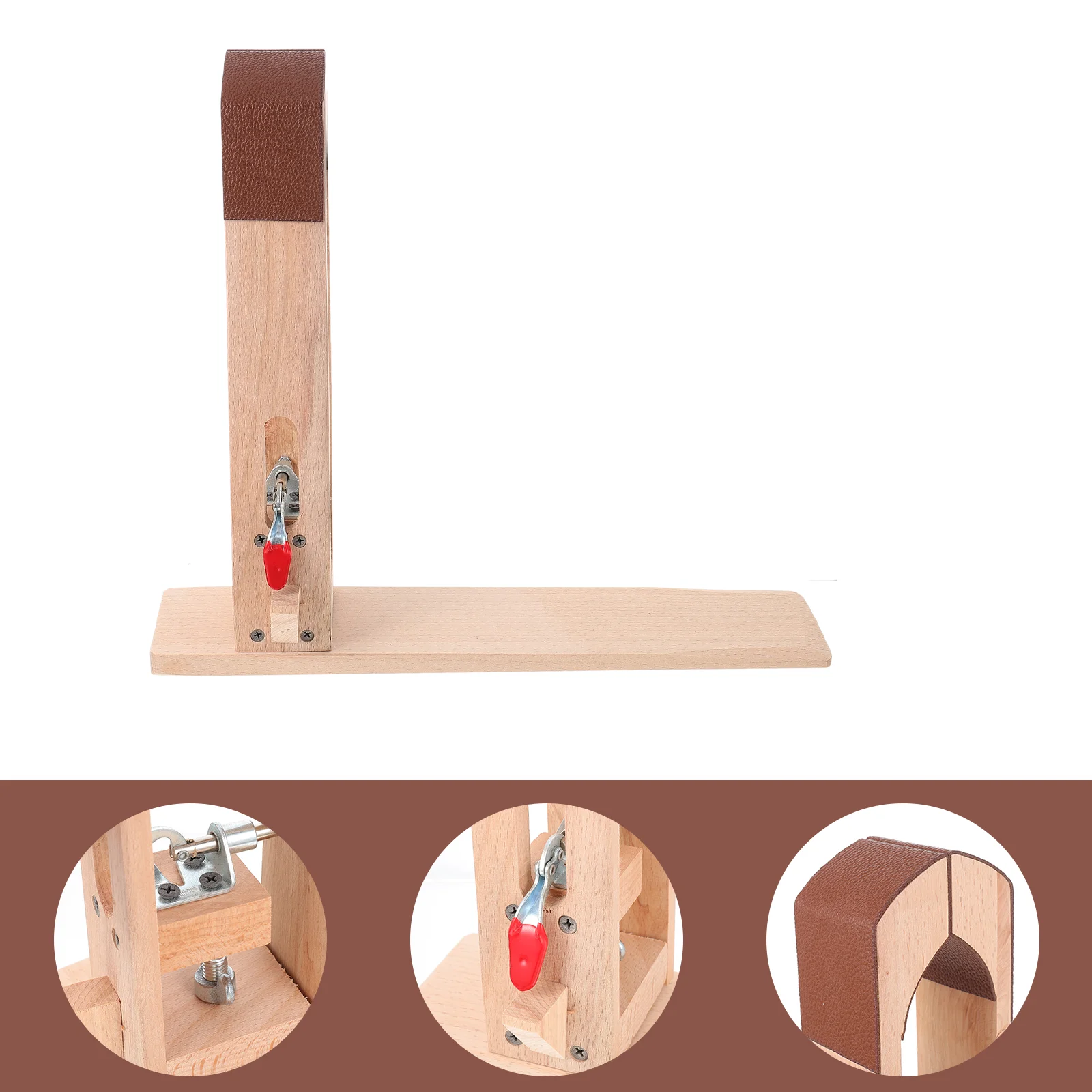 

1 набор, Деревянная Кожа, шитье пони, настольное шитье пони, настольный шитье пони