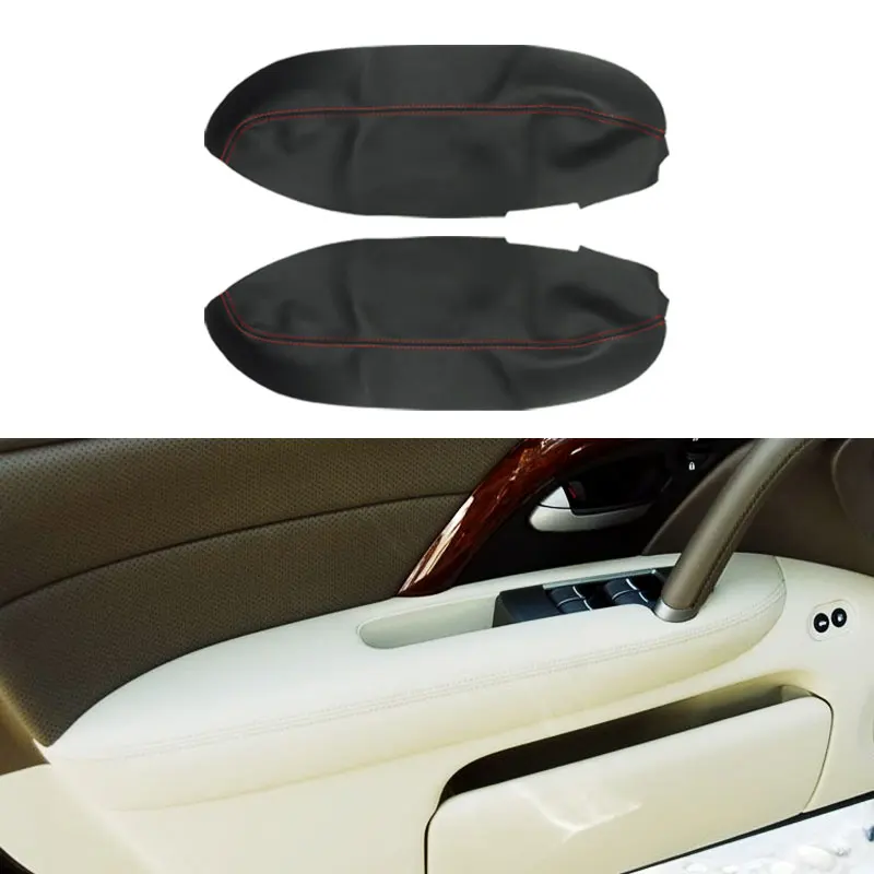 

Car Microfiber Leather 2pcs Front Door Armrest Panel Cover Sticker Trim For Acura RL 2005 2006 2007 2008 2009 2010 2011 2012