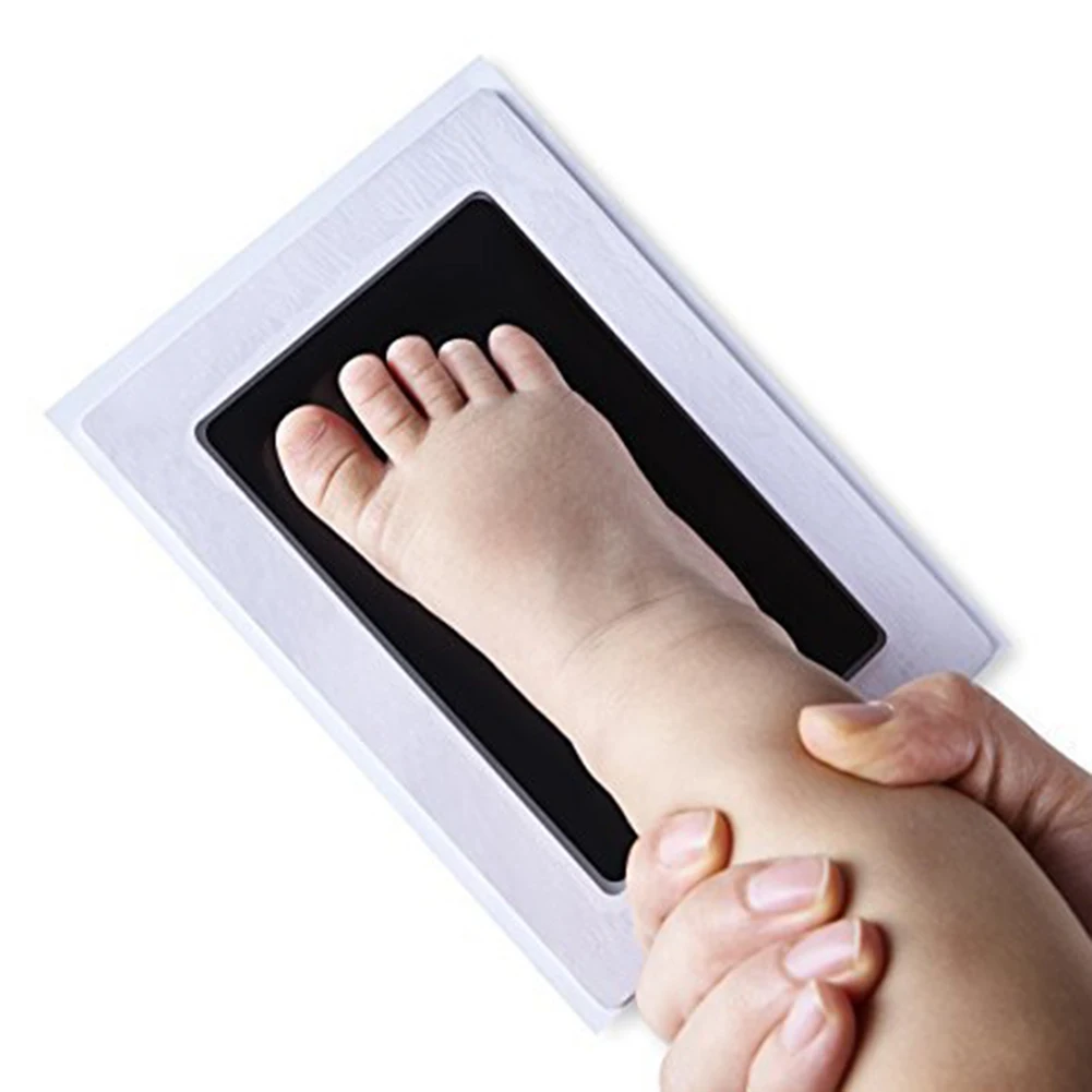 

Baby Non-Toxic Handprint Footprint Imprint Kit Baby Souvenirs Casting DIY Photo Frame Newborn Hand Ink Pad Toddle Birthday Gifts