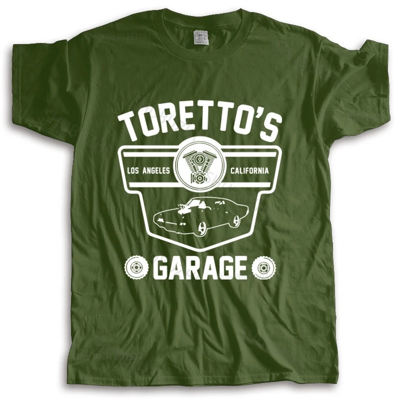 Футболка из хлопка мужская футболка Fast And Furious Torento Garage - Toretto's Los популярная без