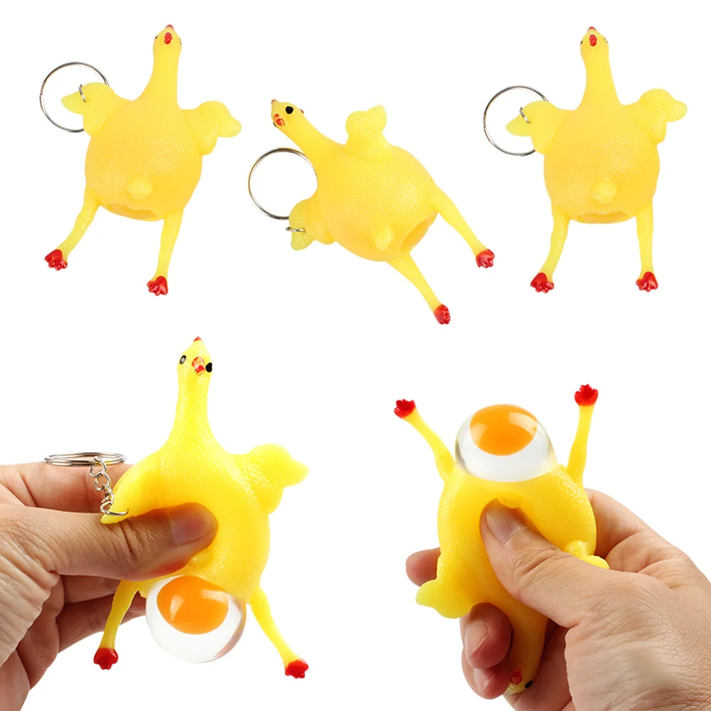1 шт. забавные антистрессовые гаджеты для курицы новинка брелок укладки яиц