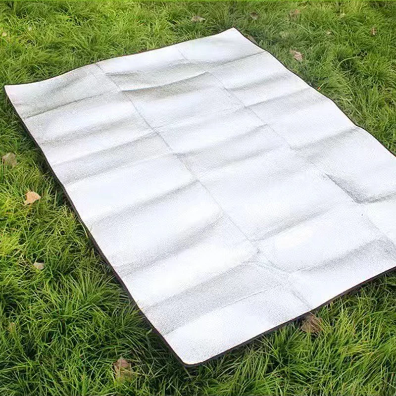 

Outdoor Picnic Rug Thick EVA Aluminum Foil Moistureproof Pad Camping Waterproof Mat Folding Beach Travel Yoga Blanket Special