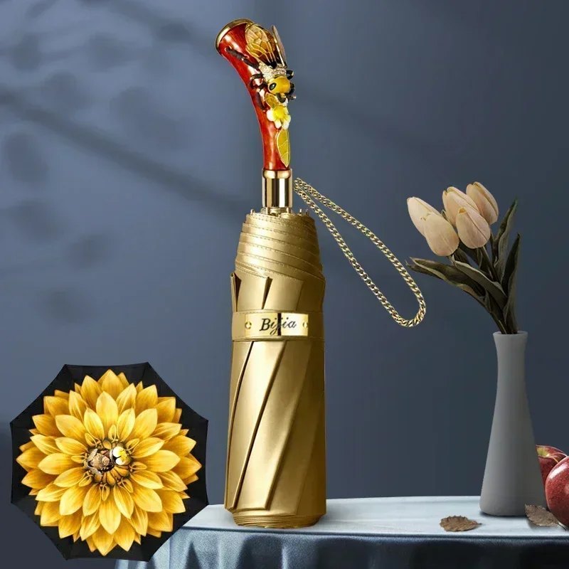 Дизайнерский роскошный зонт детский от солнца Xiaomi ветрозащитный дождевик милый