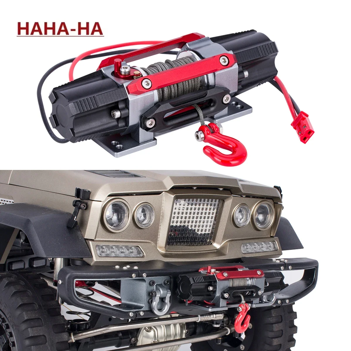 Радиоуправляемая машина с двумя двигателями металлическая имитация лебедки для