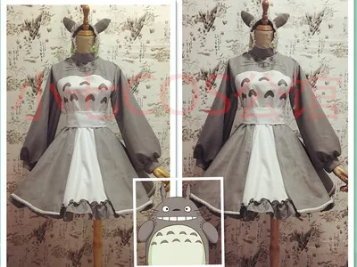 

COS-HoHo [Customized]Anime My Neighbor Totoro Totoro Game Suit Lovely Dress Uniform Cosplay Costume Halloween Party Outfit Women