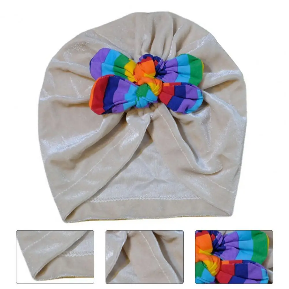 

Photography Hat Eco-friendly Attractive Breathable Infant Colorful Beanies Cap Newborn Head Wrap Infant Hat for Party