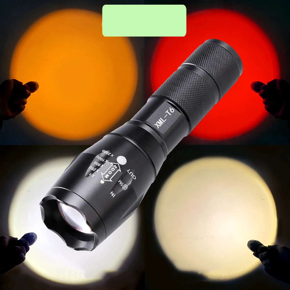 

Ультраяркий фонарик, водонепроницаемый, с 5 режимами освещения