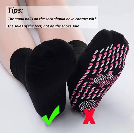 6 Pairs Self-heating Massage Socks Women's Outdoor Socks Men Socks Tour Magnetic Therapy Comfortable Winter Warm Sports Socks