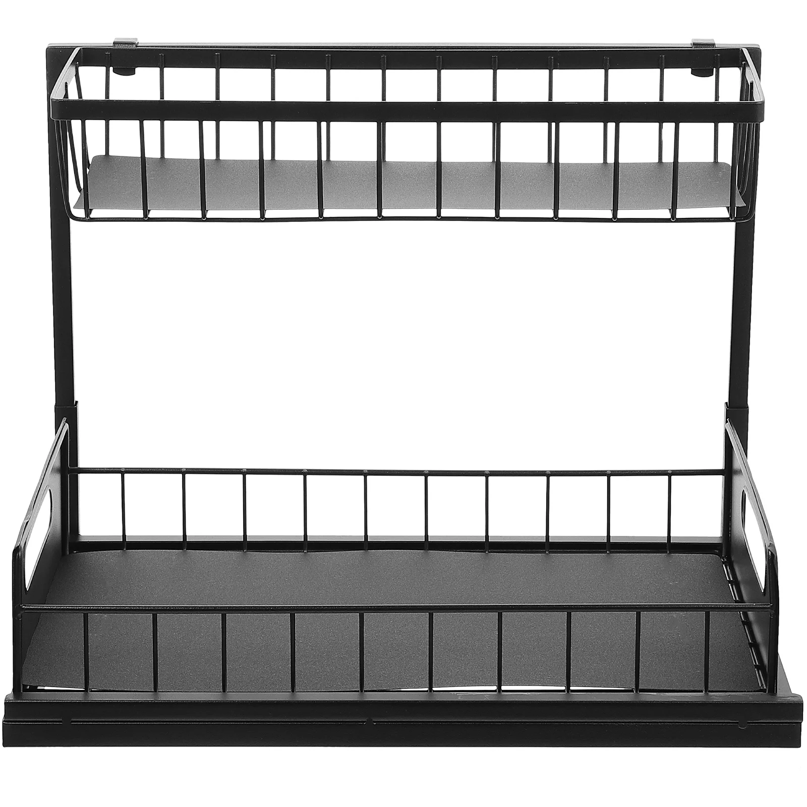 

Storage Sink Organizer Rack Seasoning Shelf Out Cabinet Tier 2 Slidingbathroom Drawers Organizers Drawer Metal Kitchen Slide