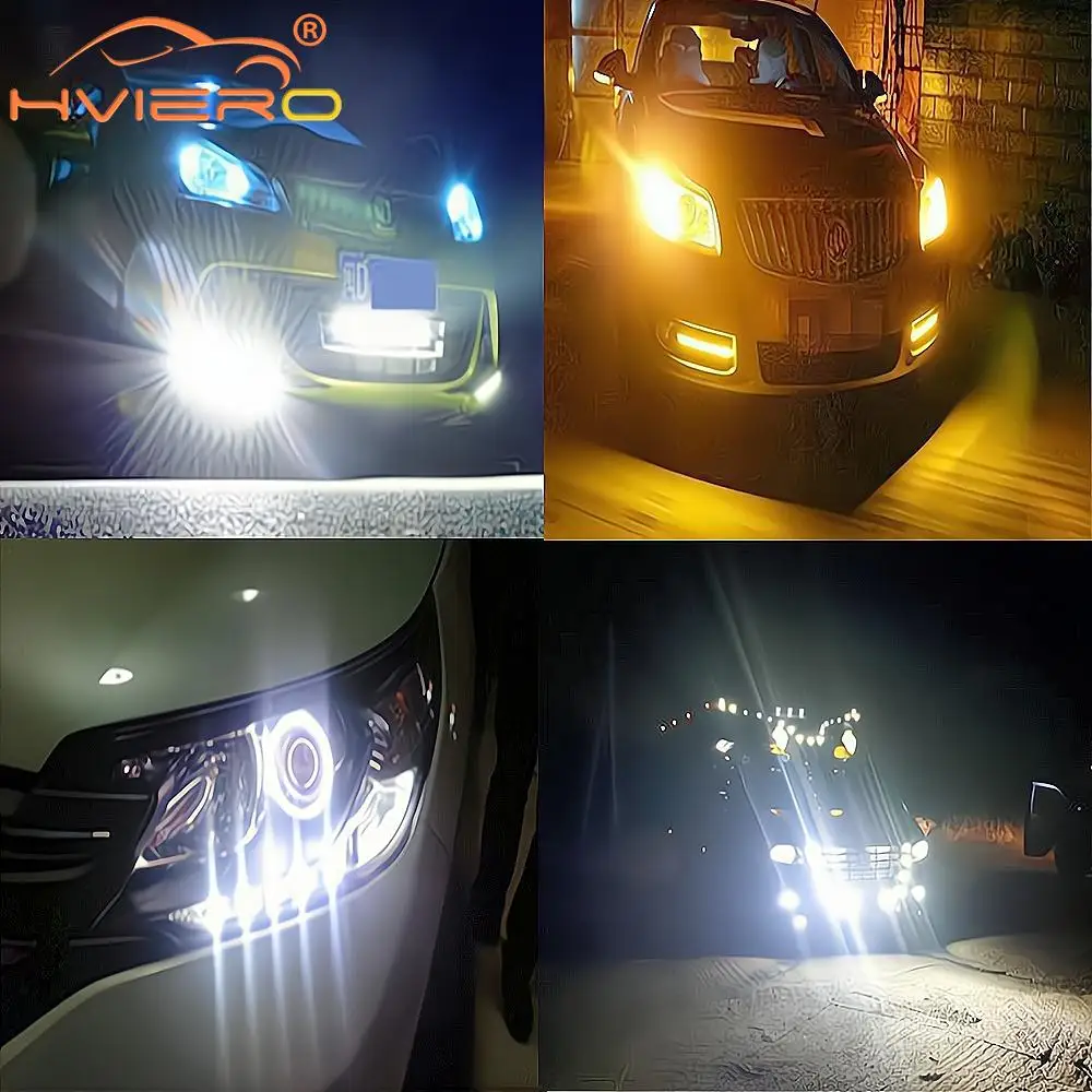 10X Универсальные Дневные Ходовые Огни Огле Глаз 23 Мм Белые Красные Синие Задний