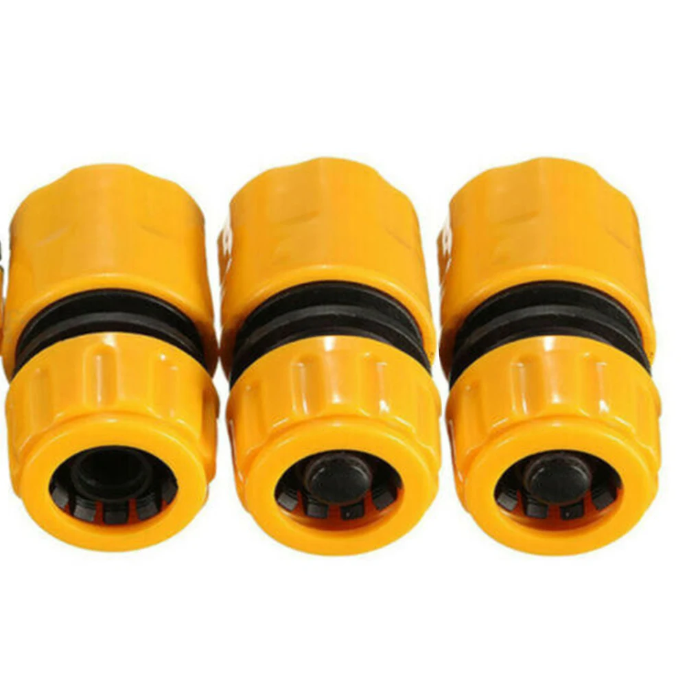 

Adaptor Connectors Universal Universal Washing Watering Hose Yellow 3/4\\\" And 1/2\\\" Gardening 3Pcs ABS Plastic