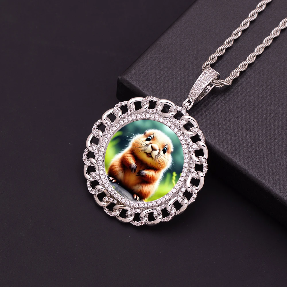 Женская цепочка дизайнерская круглая с имитацией памяти искусственный