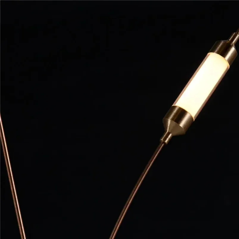 Светодиодная люстра из флока света художественная звезда светлячок лампа