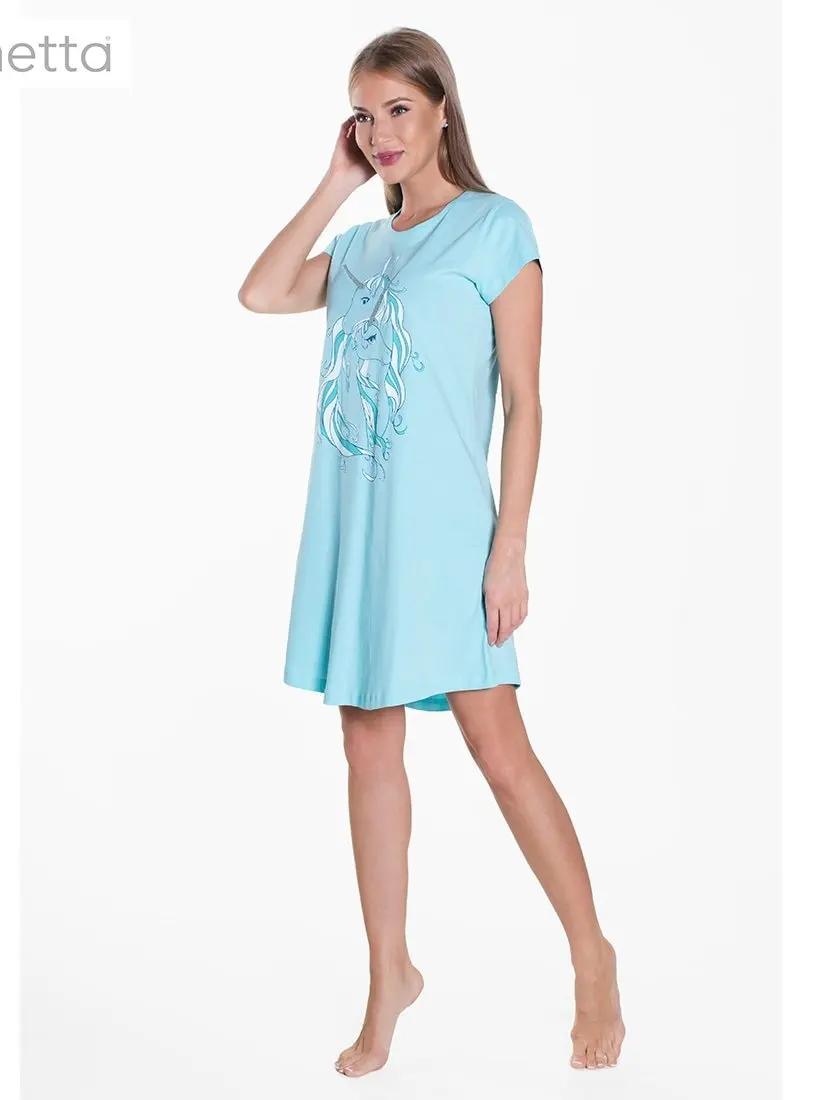 Платье с коротким руковом летнее хлопоковое туника ПЕГАС |