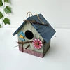 Creative Wooden Bird House Garden Villa Balcony Wall Hanging Bird Nest Exquisite Bird Cages Outdoor Garden Decoration 3