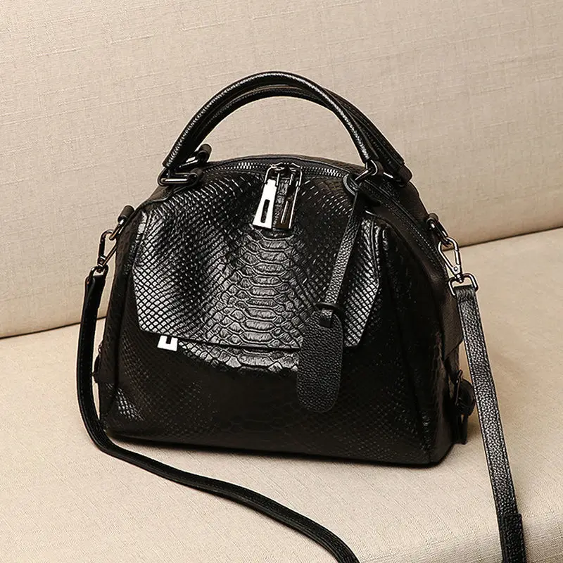 

Leather bag women's 2022 new fashion high-grade messenger bag portable one shoulder high-capacity women's bag