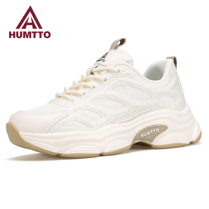 HUMTTO Shoes for Women Breathable Trail Sneakers Woman Luxury Designer Sport Jogging Casual Womens Running Shoes Tennis Trainers