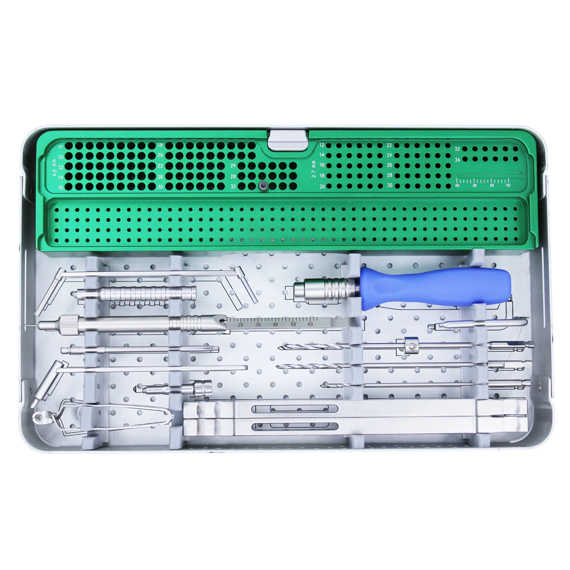 

High-quality Medical Implants Locking Plate Factory Price 4.0mm Instrument Kit for Vet use Locking Set