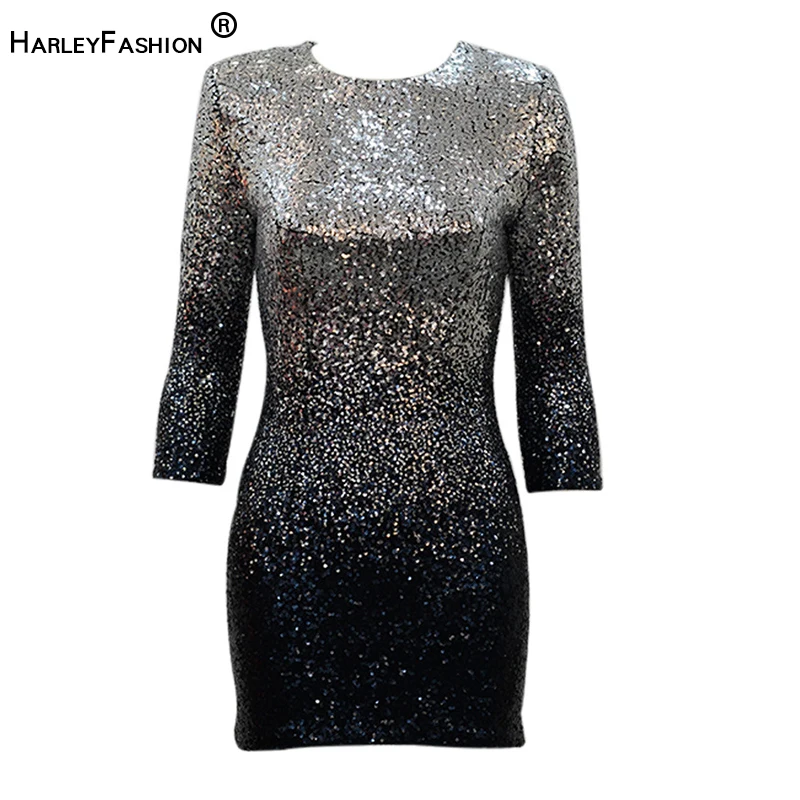 

HarleyFashion Потрясающие блестящие платья с блестками для выпускного вечера 2022 элегантное короткое женское вечернее платье