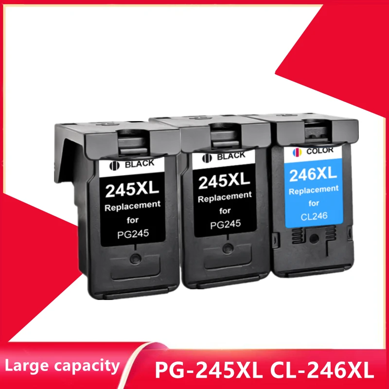 

PG-245XL PG245XL PG245 CL246 Ink Cartridges for Canon PG 245 PG-245 CL 246 for Pixma iP2820 MX492 MG2924 MX492 MG2520 printer